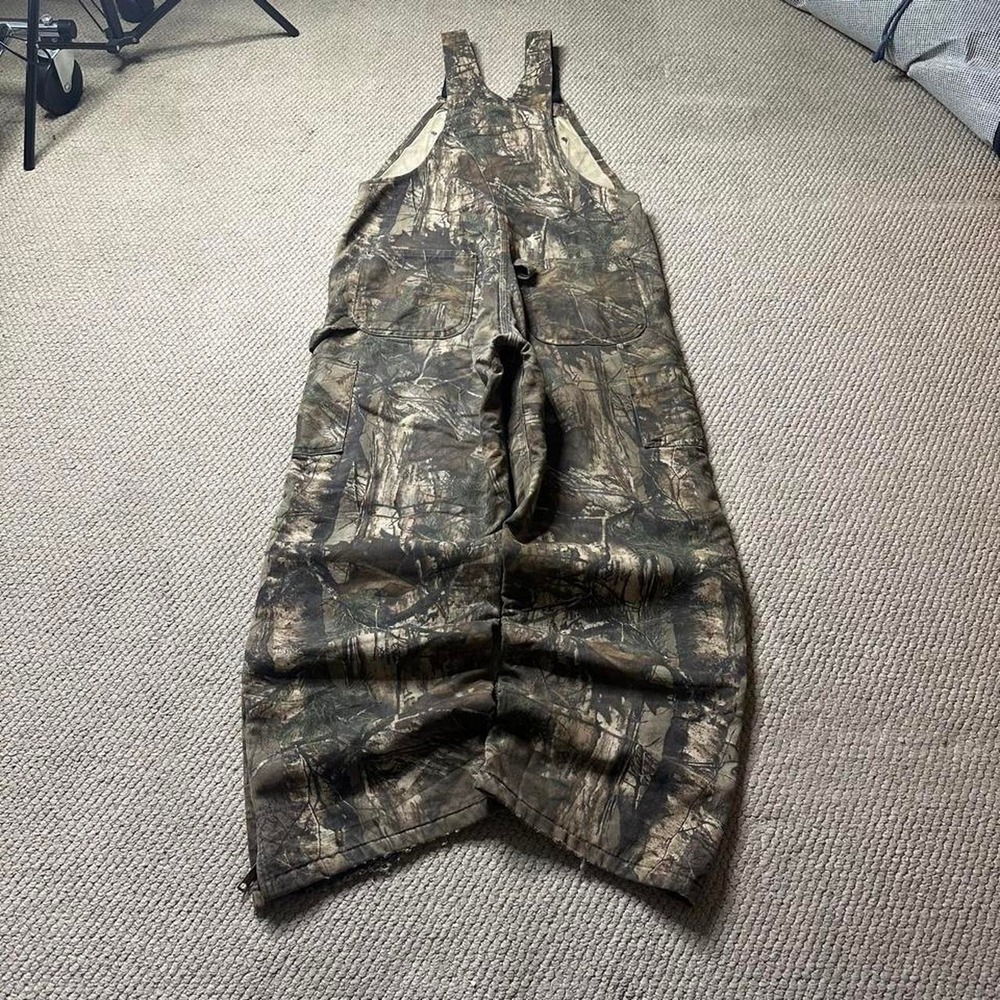 Y2K Vintage 2000s Workwear Streetwear Camo Carhartt overall - Picture 3 of 8